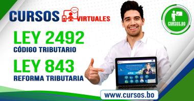 Cursos la Ley 2492 y  Ley 843 Virtual y/o ZOOM 