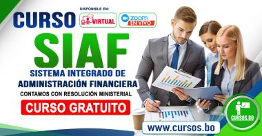 Curso SIAF Sistema Integrado de Administración Financiera