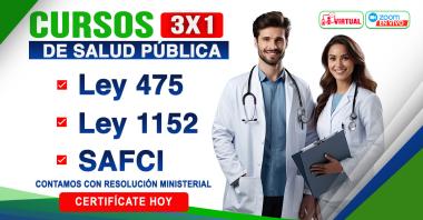 Cursos Ley 475 - Ley 1152 y Politicas SAFCI (Curso virtual / Zoom)