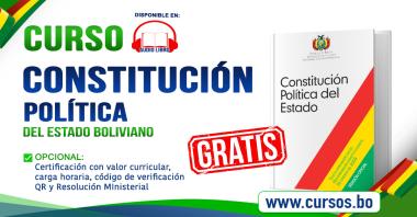 Curso gratuito Constitución Política del Estado Boliviano - audio CPE