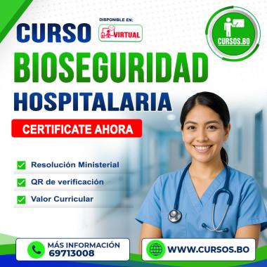 Curso Bioseguridad Hospitalaria virtual 24-7
