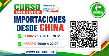 Curso Gratuito de importaciones a Bolivia incluye asesoramiento en la 1ra importación