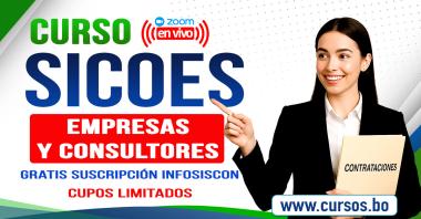 Curso SICOES Empresas en vivo por ZOOM v12