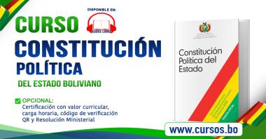 Curso Constitución Política del Estado Boliviano - audio curso CPE